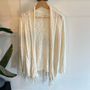 O’Neil cream color cardigan